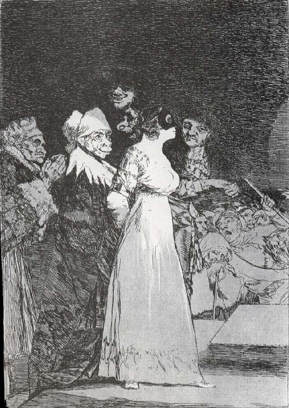 Francisco Goya El si pronuncian y la mano Alargan al primero que llega France oil painting art